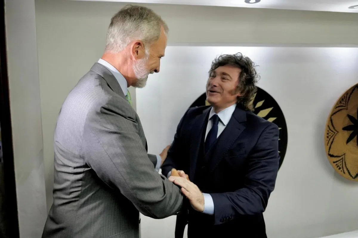 El presidente Javier Milei se reunió con Su Majestad el Rey de España, Felipe VI.